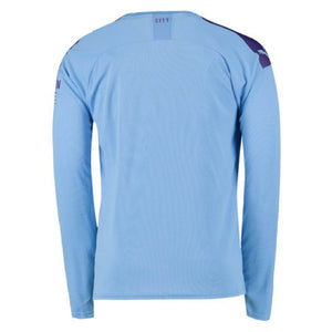 2019-2020 Manchester City Puma Home Long Sleeve Shirt_1