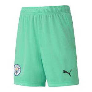 2020-2021 Man City Home Goalkeeper Shorts (Green) - Kids_0