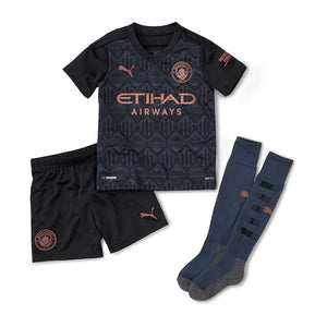 2020-2021 Manchester City Away Little Boys Mini Kit_0