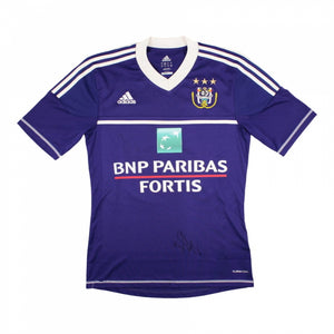 Anderlecht 2012-13 Home Signed Shirt (Gillet #30) ((Excellent) S)_1