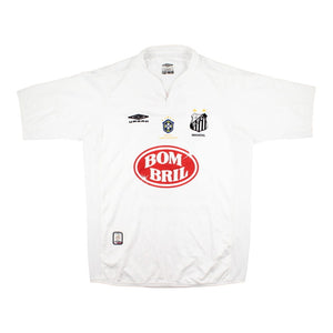 Santos FC 2001-02 Home Shirt (#10) ((Good) L)_0