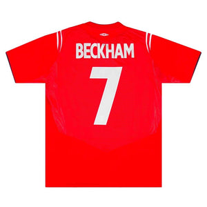 England 2004 Away Shirt (Beckham 7) ((Excellent) S)_0