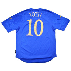 Italy 2004 Home Shirt (Totti 10) ((Very Good) S)_0