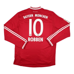Bayern Munich 2013-14 Home Long Sleeve Shirt (Robben #10) ((Very Good) XL)_0