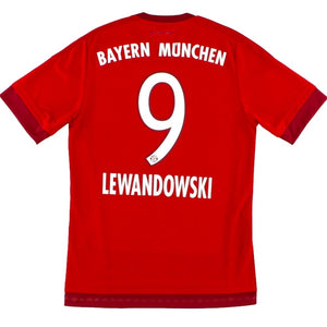 Bayern Munich 2015-16 Home Shirt (Lewandowski #9) ((Fair) L)_0