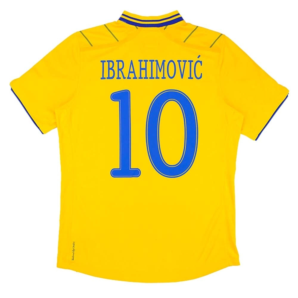 Sweden 2012-13 Home Shirt (Ibrahimovic 10) ((Excellent) S)_0
