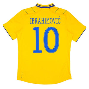 Sweden 2012-13 Home Shirt (Ibrahimovic 10) ((Excellent) S)_0