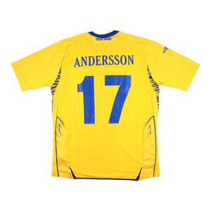 Sweden 2007-08 Home Shirt (Andersson #17) ((Excellent) L)_0