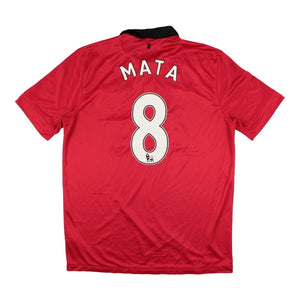 Manchester United 2013-14 Home Shirt (Mata #8) ((Very Good) L)_0