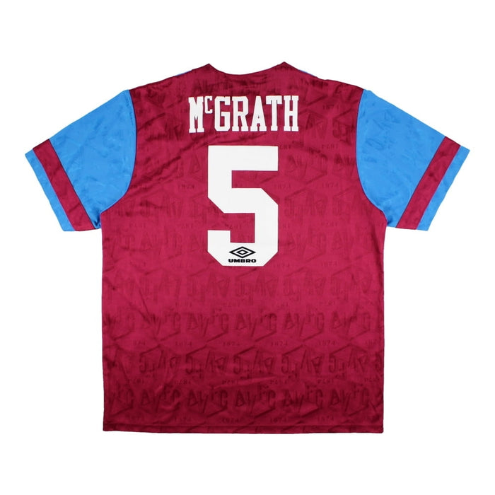 Aston Villa 1992 Home Shirt (McGrath #5) ((Excellent) XL)