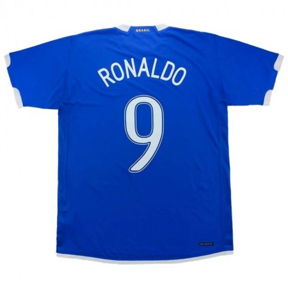 Brazil 2008-10 Away Shirt (Ronaldo #9) ((Excellent) S) – Classic