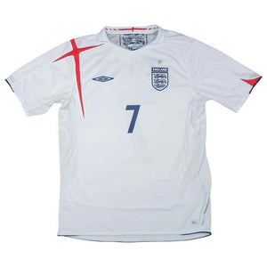 England 2006-08 Home Shirt (Beckham #7) ( ((Very Good) S)_1