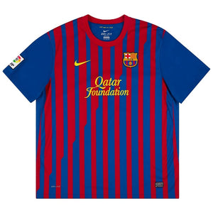 Barcelona 2011-12 Home Shirt ((Good) M)_0