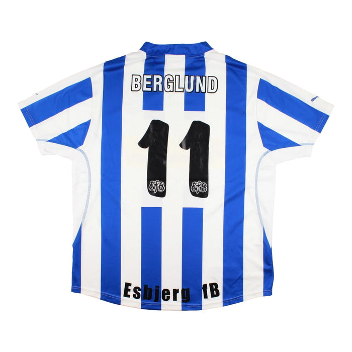 Esbjerg fB 2004-05 Home Shirt (XXXL) (Berglund #11) (Fair)