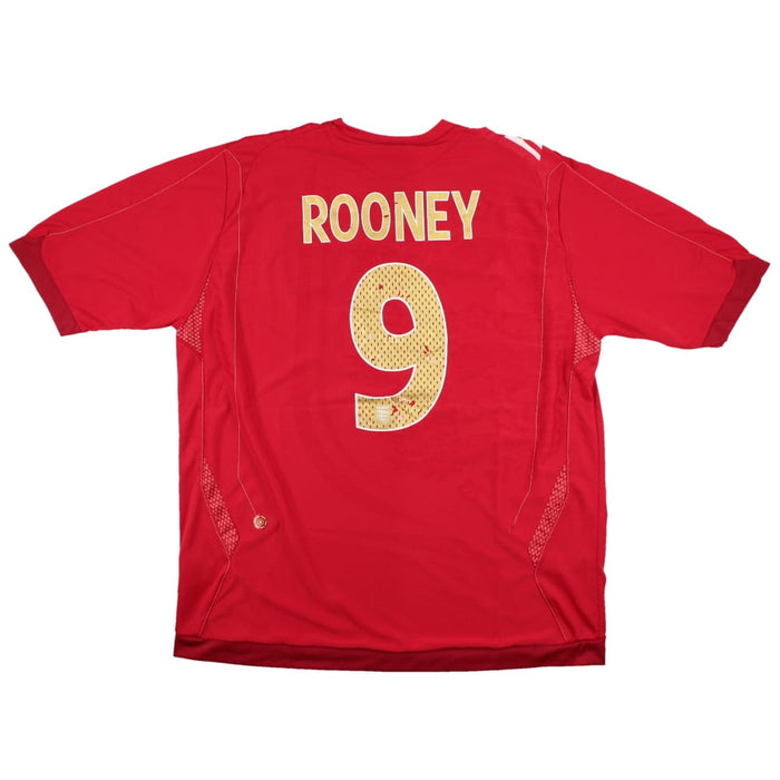 England 2006-08 Away Shirt (Rooney #9) (XL) (Good)