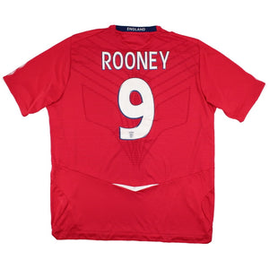 England 2008-09 Away Shirt (Rooney #9) (Mint)_0