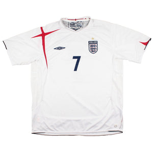 England 2005-07 Home Shirt (Beckham #7) (Very Good)_1