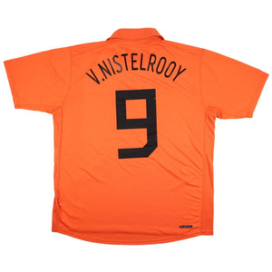 Holland 2006-08 Home Shirt (L) (V. Nistelrooy #9) (Excellent)_0
