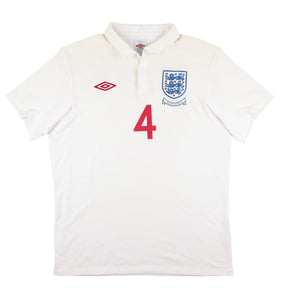 England 2010-12 Home Shirt (Gerrard #4) (L) (Excellent)_1