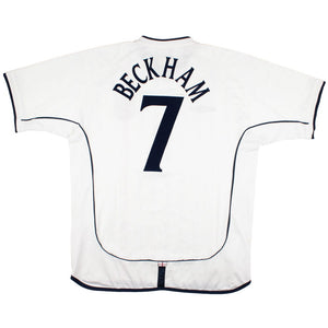 England 2001-03 Home Shirt (Beckham #7) (Excellent)_0