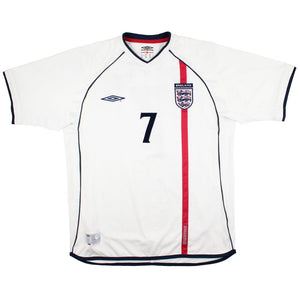 England 2001-03 Home Shirt (Beckham #7) (Excellent)_1