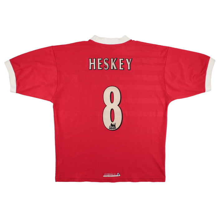 Liverpool 1998-00 Home Shirt (Heskey #8) (L) (Very Good)