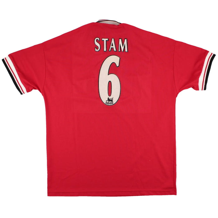 Manchester United 1998-00 Home Shirt (Stam #6) (XL) (Excellent)