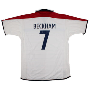 England 2003-05 Home Shirt (L) Beckham #7 (Excellent)_0