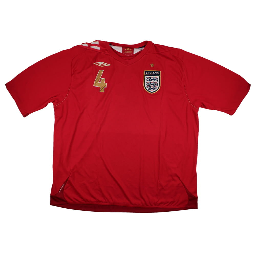 England 2006-08 Away Shirt  (3XL) Gerrard #4 (Excellent)_1