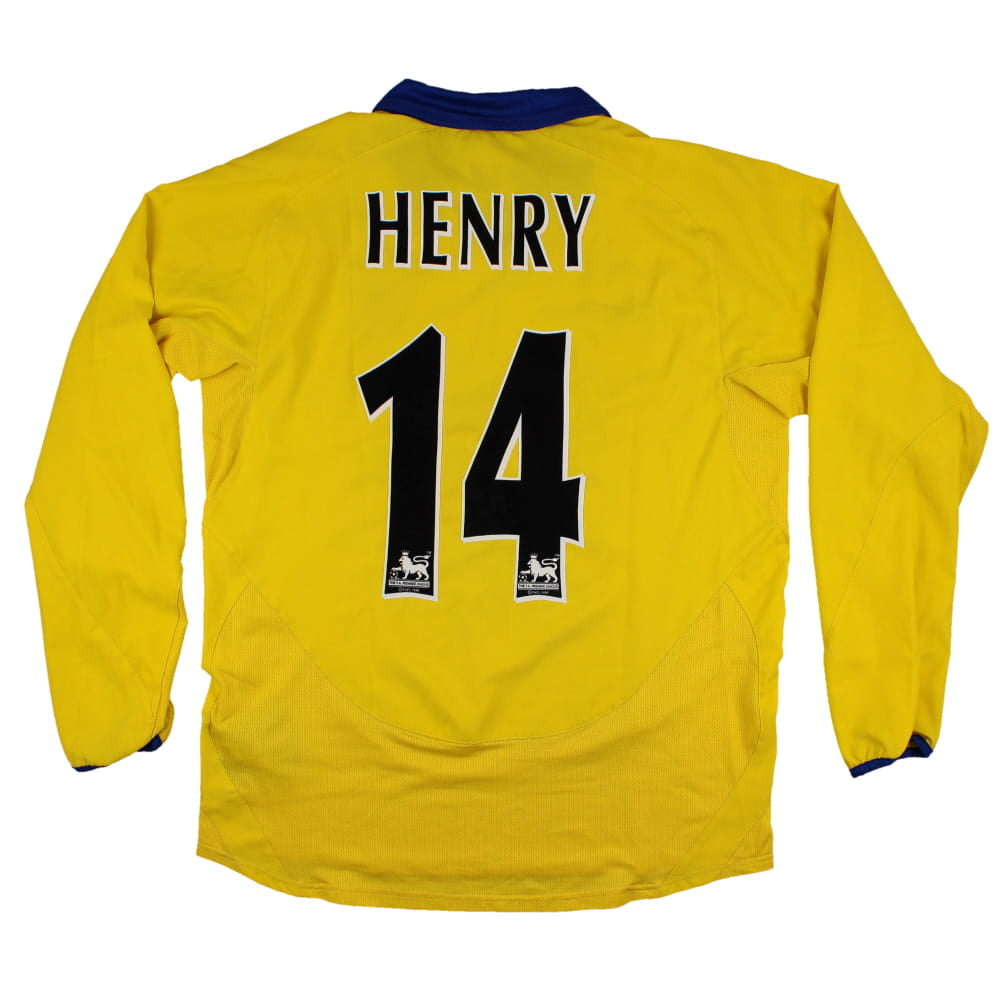 Arsenal 2003-05 Long Sleeve Away Shirt (M) Henry #14 (Excellent