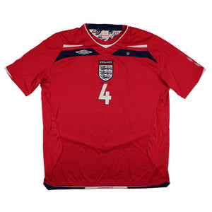 England 2008-10 Away Shirt (XXL) Gerrard #4 (Excellent)_1