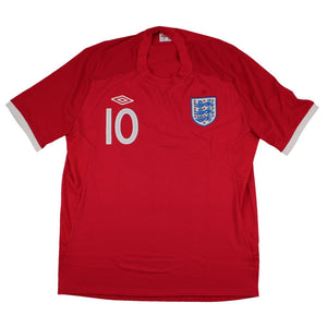 England 2010-11 Away Shirt (XL) Rooney #10 (Excellent)_1