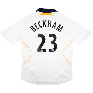 LA Galaxy 2007-08 Home Shirt (L) Beckham #23 (Very Good)_0