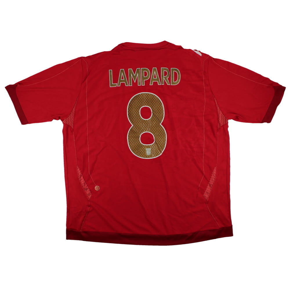 ANGLETERRE 2006-2008 UMBRO vintage rouge maillot de football ANGLETERRE 2006-2008 UMBRO vintage rouge maillot de football