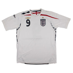 England 2007-09 Home Shirt (L) Rooney #9 (Excellent)_1