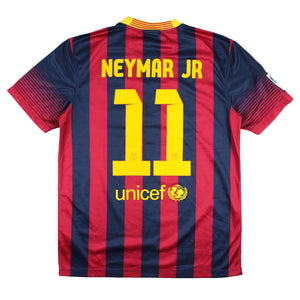 Barcelona 2013-14 Home Shirt (M) Neymar #11 (Very Good)_0