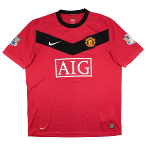 Manchester United 2009-10 Home Shirt (L) Berbatov #9 (Very Good)_1