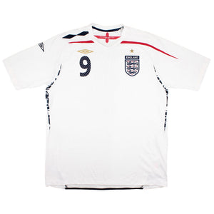 England 2007-09 Home Shirt (XL Boys) Rooney #9 (Excellent)_1