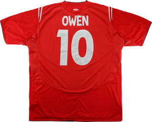 England 2004-06 Away Shirt (Owen #10) (S) (Excellent)_0