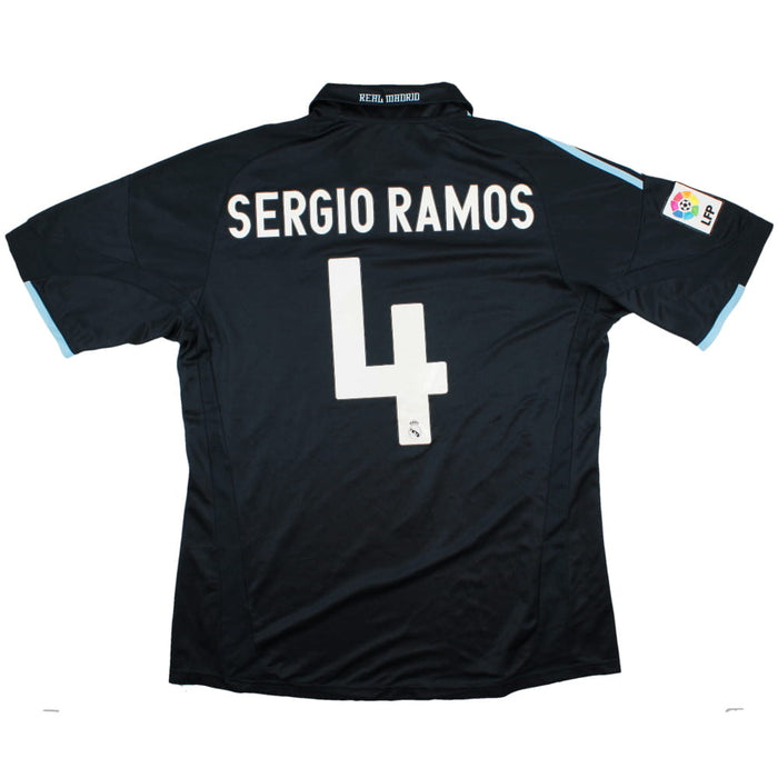 Real Madrid 2009-10 Away Shirt (L) Sergio Ramos #4 (Good)