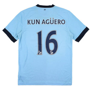 Manchester City 2014-15 Home Shirt (M) Aguero #16 (Fair)_0