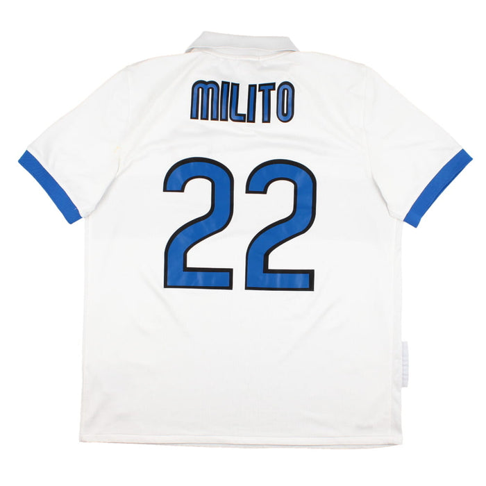 Inter Milan 2009-10 Away Shirt (L) Milito #22 (Very Good)
