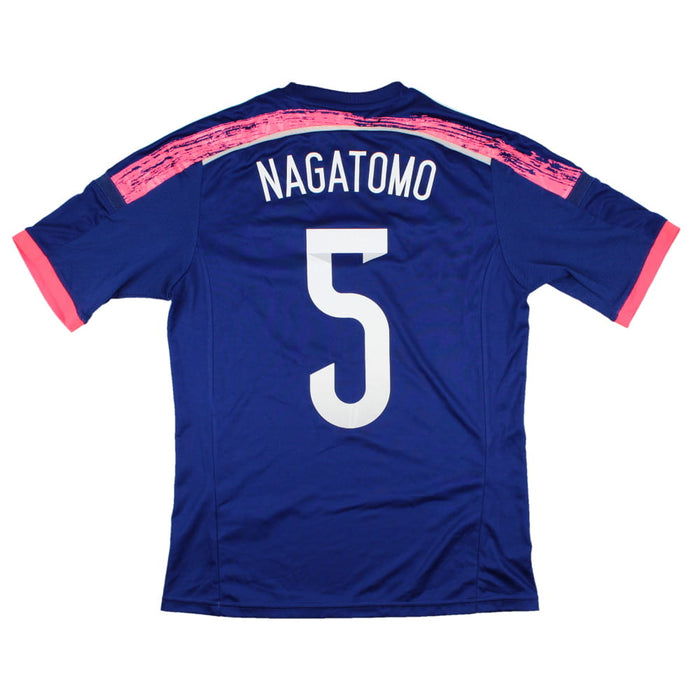 Japan 2014-15 Home Shirt (M) Nagatomo #5 (Mint)