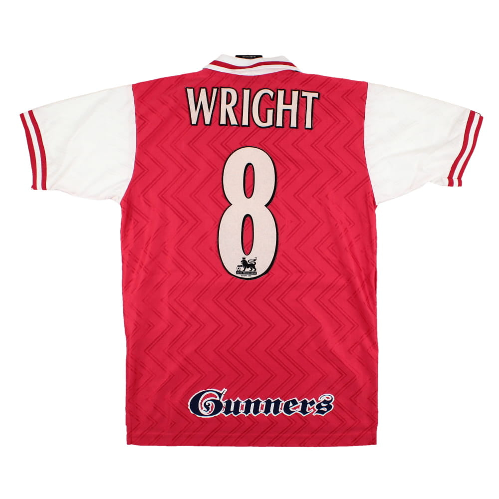 Arsenal 1996-98 Home Shirt (Wright #8) (XL Boys) (Very Good
