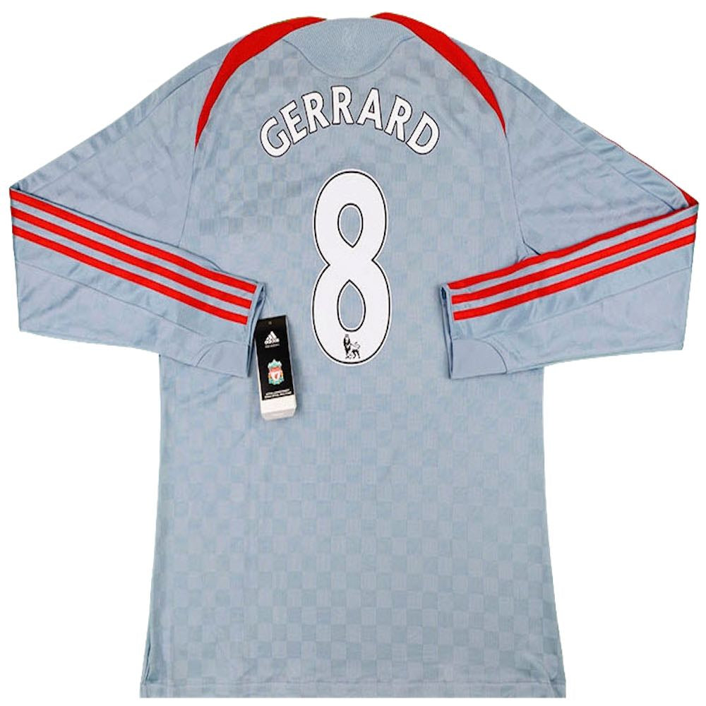 Liverpool 2008/09 Away Long Sleeved Shirt #8 Gerrard (M