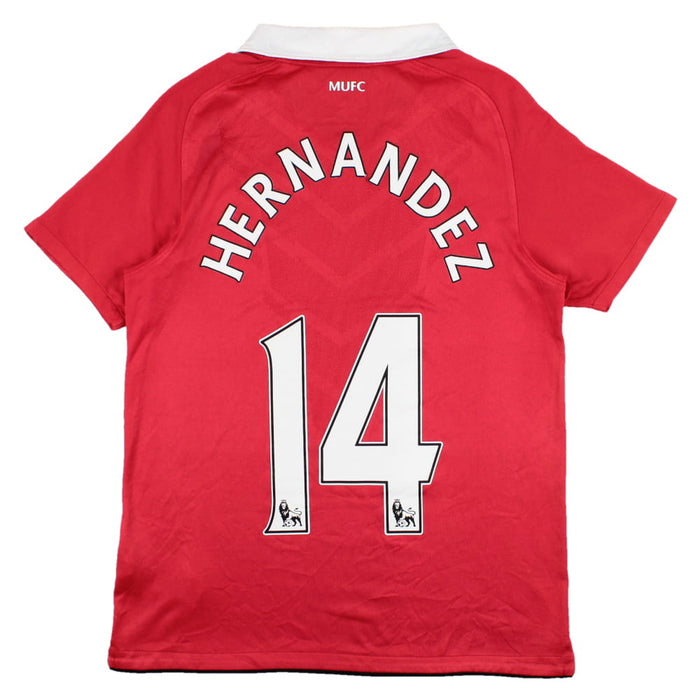 Manchester United 2010-11 Home Shirt (Hernandez #14) (LB) (Good)