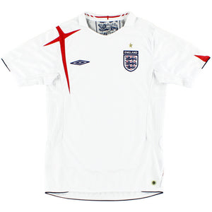 England 2005-2007 Home Shirt (XL) (Very Good) (GASCOIGNE 8)_3