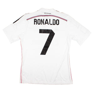 Real Madrid 2014-15 Home Shirt (L) Ronaldo #7 (Good)_0