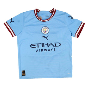 The Manchester City 2022-23 Home Shirt (Grealish #10) (9-10y) (Fair)_1