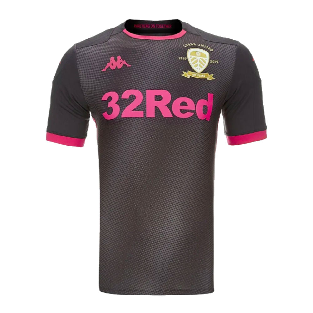Maillot De Football Leeds United 3ème Tenue 2019/2020 Kappa Taille XL – Occasion | Maillot De Sport Gris Avec Logos – État Moyen